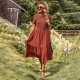 Diyun has developed and designed cross-border fashionable women's clothing for Europe and America. The Amazon big swing dress is elegant, flowing and slimming