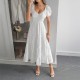 Diyun Cross-border European and American casual vacation style puffed-sleeve long dress women's clothing 2025 Summer Independent store on Amazon Diyun Cross-border European and American casual vacation style puffed-sleeve long dress women's clothing 2025 Summer Independent store on Amazon