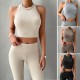 Diyun Amazon Cross-border European and American Women's Clothing 2024 Spring/Summer New sleeveless Slim Sporty Casual set Diyun Amazon Cross-border European and American Women's Clothing 2024 Spring/Summer New sleeveless Slim Sporty Casual set