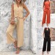 Diyun Cross-border Foreign Trade Fashion Women's Wear Amazon Spring/Summer 2024 Casual and Elegant Solid Color Vest Set Diyun Cross-border Foreign Trade Fashion Women's Wear Amazon Spring/Summer 2024 Casual and Elegant Solid Color Vest Set