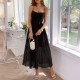 Diyun Cross-border European and American Casual Vacation Halter waisted long Dress Women's clothing 2025 Summer Amazon Independent Station Diyun Cross-border European and American Casual Vacation Halter waisted long Dress Women's clothing 2025 Summer Amazon Independent Station