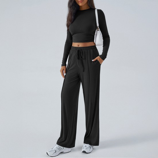 Diyun Cross-border European and American Yoga Exercise long-sleeved top with long Pants Women's Set for Spring/Summer 2025 Amazon Independent Store Diyun Cross-border European and American Yoga Exercise long-sleeved top with long Pants Women's Set for Spring/Summer 2025 Amazon Independent Store