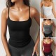 Diyun 2025 Spring/Summer Cross-border European and American Y2K women's solid color sexy and slimming outdoor knitted halter top Diyun 2025 Spring/Summer Cross-border European and American Y2K women's solid color sexy and slimming outdoor knitted halter top