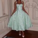 Diyun Cross-border European and American elegant evening dress for children 2025 summer Amazon halter long dress Diyun Cross-border European and American elegant evening dress for children 2025 summer Amazon halter long dress