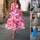 Diyun European and American cross-border V-neck floral print dress 2025 Summer Export women's clothing vacation Casual printed long dress for children Diyun European and American cross-border V-neck floral print dress 2025 Summer Export women's clothing vacation Casual printed long dress for children