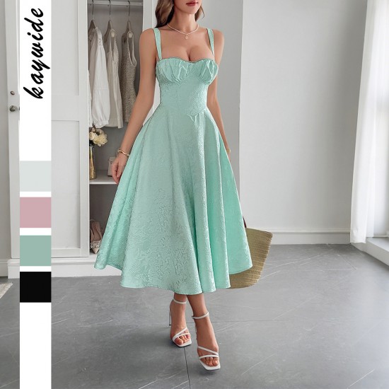 Diyun Cross-border European and American elegant evening dress for children 2025 summer Amazon halter long dress Diyun Cross-border European and American elegant evening dress for children 2025 summer Amazon halter long dress