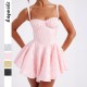 Diyun Cross-border European and American elegant evening dress, halter dress for children, 2025 summer Amazon mini skirt Diyun Cross-border European and American elegant evening dress, halter dress for children, 2025 summer Amazon mini skirt