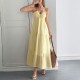 Diyun Cross-border Casual Vacation Style halter seaside Atmosphere Long Dress Women's clothing 2025 Spring/Summer Amazon Diyun Cross-border Casual Vacation Style halter seaside Atmosphere Long Dress Women's clothing 2025 Spring/Summer Amazon