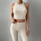 Diyun Amazon Cross-border European and American Women's Clothing 2024 Spring/Summer New sleeveless Slim Sporty Casual set Diyun Amazon Cross-border European and American Women's Clothing 2024 Spring/Summer New sleeveless Slim Sporty Casual set