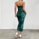 Diyun Cross-border Independent Station European and American women's Clothing Export 2025 Spring/Summer Elegant, slimming and pure, strapless and smudged dress