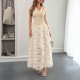 Diyun Cross-border European and American elegant style patchwork fashionable long dress women's clothing 2025 Summer Amazon Independent Station Diyun Cross-border European and American elegant style patchwork fashionable long dress women's clothing 2025 Summer Amazon Independent Station