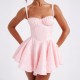 Diyun Cross-border European and American elegant evening dress, halter dress for children, 2025 summer Amazon mini skirt Diyun Cross-border European and American elegant evening dress, halter dress for children, 2025 summer Amazon mini skirt
