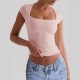 Diyun Cross-border European and American yoga wear, sports elastic slimming T-shirt women's clothing, Summer 2025 Amazon Independent foreign Trade Station