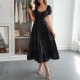 Diyun Cross-border European and American Casual Vacation waistband A-line long dress women's clothing 2025 Summer Independent Store on Amazon Diyun Cross-border European and American Casual Vacation waistband A-line long dress women's clothing 2025 Summer Independent Store on Amazon