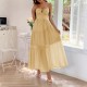 Diyun Cross-border European and American Casual Vacation Halter waisted long Dress Women's clothing 2025 Summer Amazon Independent Station Diyun Cross-border European and American Casual Vacation Halter waisted long Dress Women's clothing 2025 Summer Amazon Independent Station