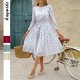 Diyun Cross-border European and American vacation Casual style floral tie cinched-waist dress for women, Spring/Summer 2025 Amazon Export Diyun Cross-border European and American vacation Casual style floral tie cinched-waist dress for women, Spring/Summer 2025 Amazon Export