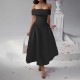 Diyun Cross-border European and American party Evening dress, one-shoulder wraparound dress for women's clothing, Spring/Summer 2025 Amazon dress Diyun Cross-border European and American party Evening dress, one-shoulder wraparound dress for women's clothing, Spring/Summer 2025 Amazon dress