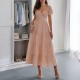 Diyun Cross-border European and American casual vacation style puffed-sleeve long dress women's clothing 2025 Summer Independent store on Amazon Diyun Cross-border European and American casual vacation style puffed-sleeve long dress women's clothing 2025 Summer Independent store on Amazon