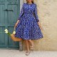 Diyun Cross-border European and American vacation Casual style floral tie cinched-waist dress for women, Spring/Summer 2025 Amazon Export Diyun Cross-border European and American vacation Casual style floral tie cinched-waist dress for women, Spring/Summer 2025 Amazon Export